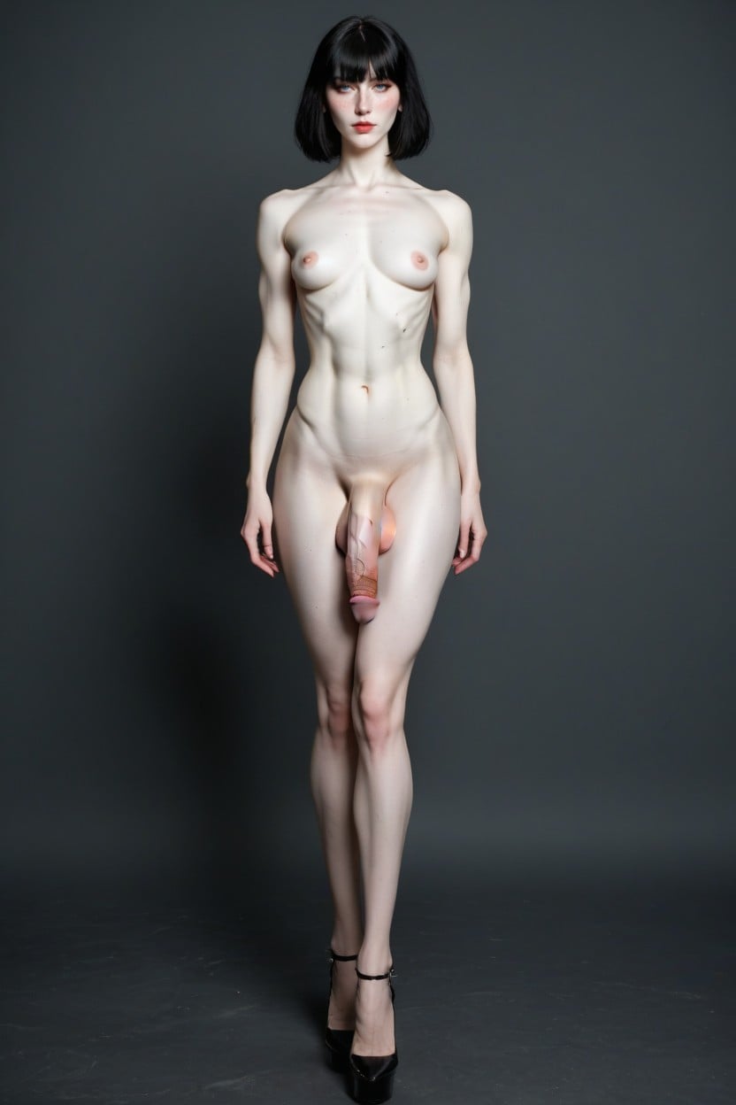 Unnaturally Waiflike Waist, Octane Render, 18+ Shemale AI Porn