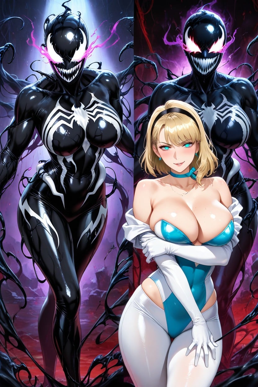 Gwen Stacy, Model Pose, Waist AI Porn
