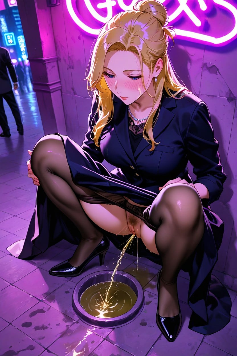 Long Length, Neon, Long Skirt Hentai AI Porn