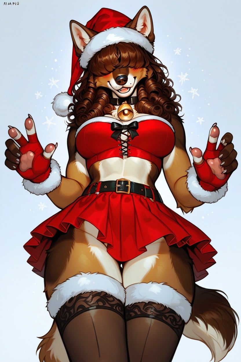 Curly, Dog, Four Paw Pawds Furry AI Porn