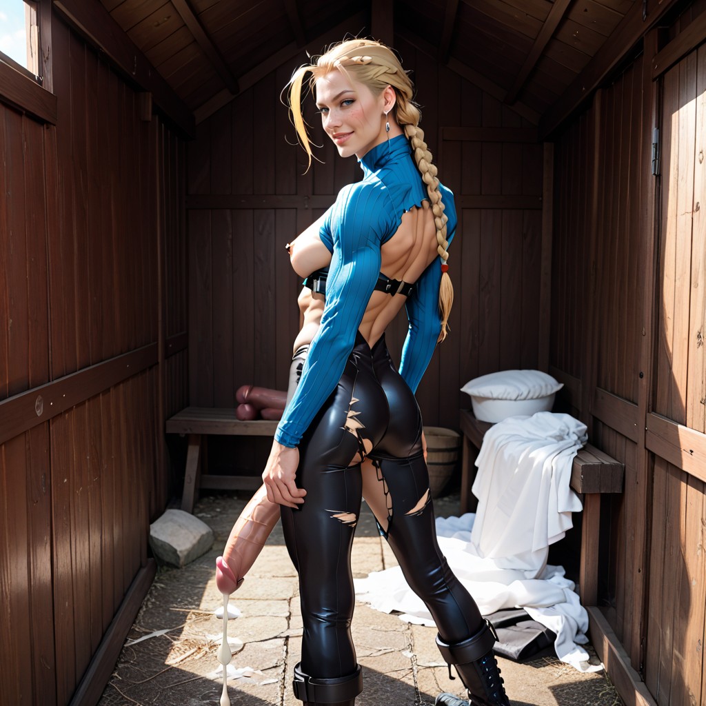 Hyper Cock, Cammy From Street Fighter, Blushing AI Porn