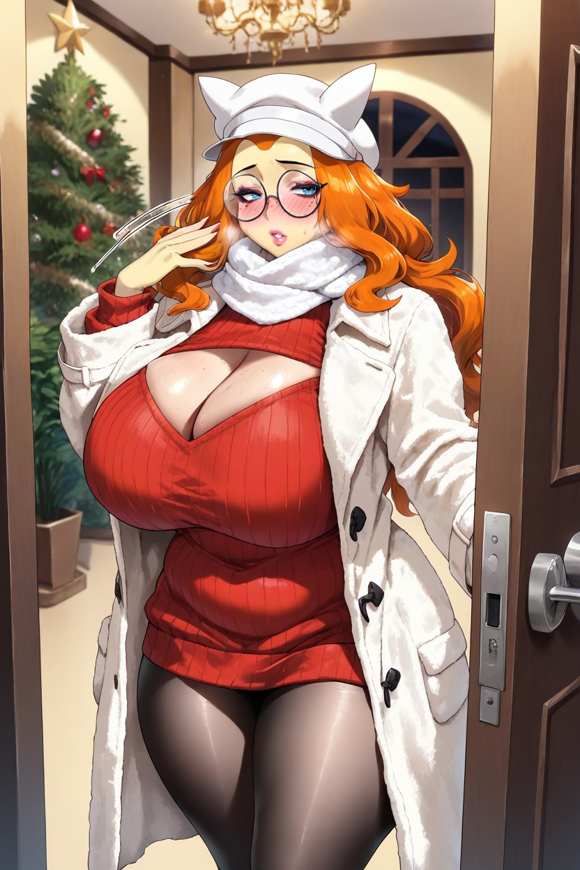 Ginger Hair, Tired Face , Round Glasses AI Gay Porn