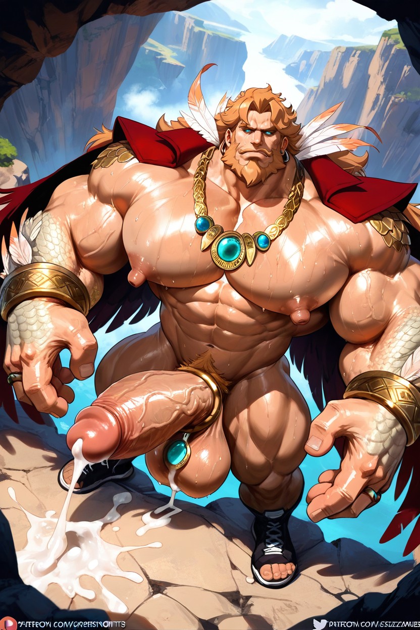 Fur On Shoulders, Leo Whitefang, Body Fat AI Gay Porn