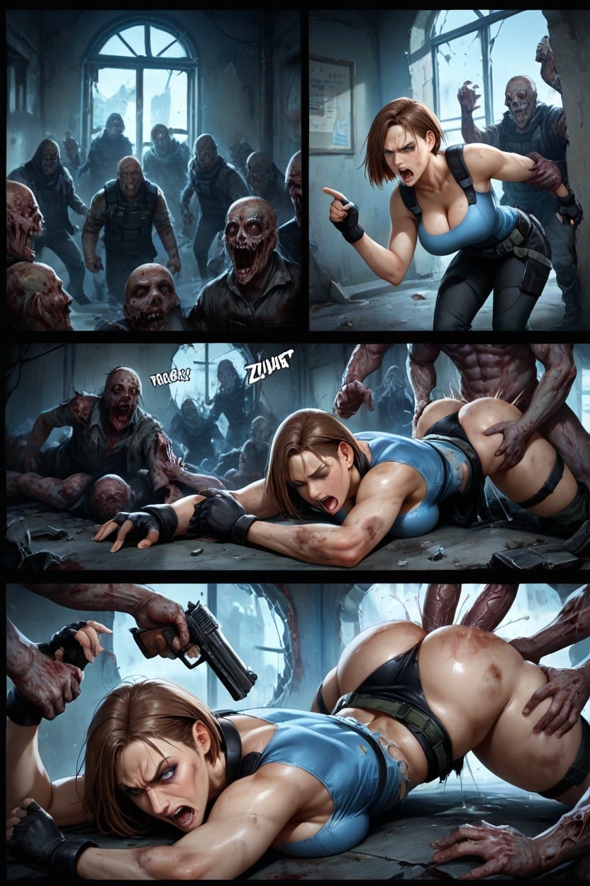 Fucked By Zombies, Rounded Breast, Grabbed By Zombies Hentai AI Porn