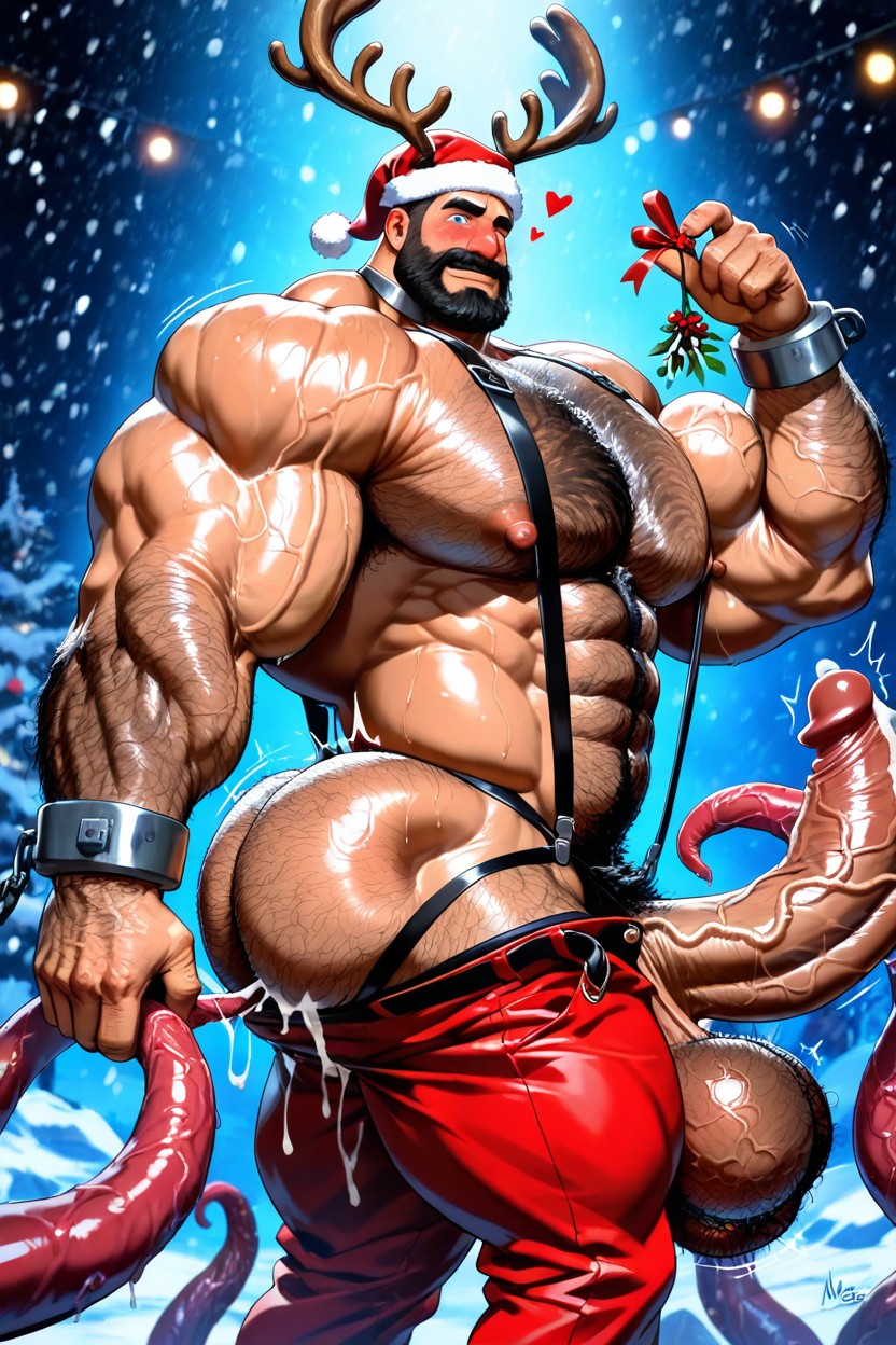 Trees, Big Nipples, Romantic AI Gay Porn