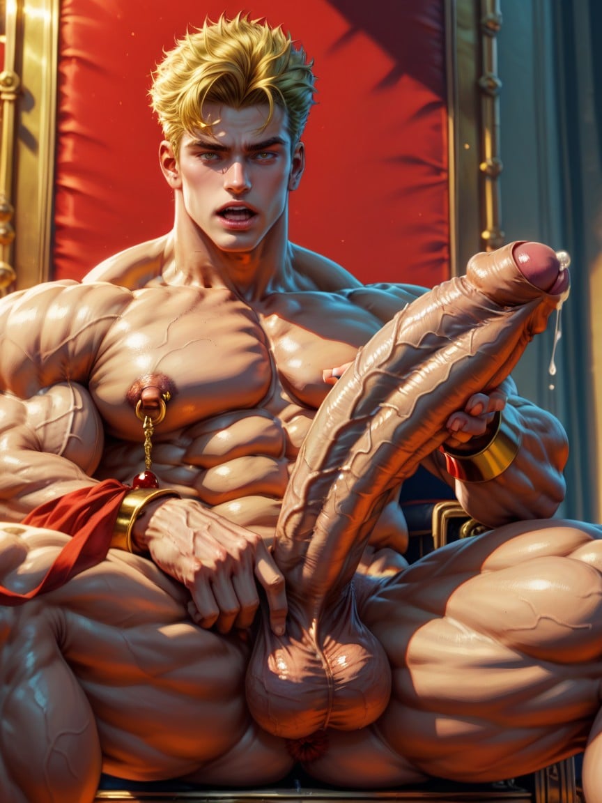Leg Up, Nipple Play, Cock Out AI Gay Porn
