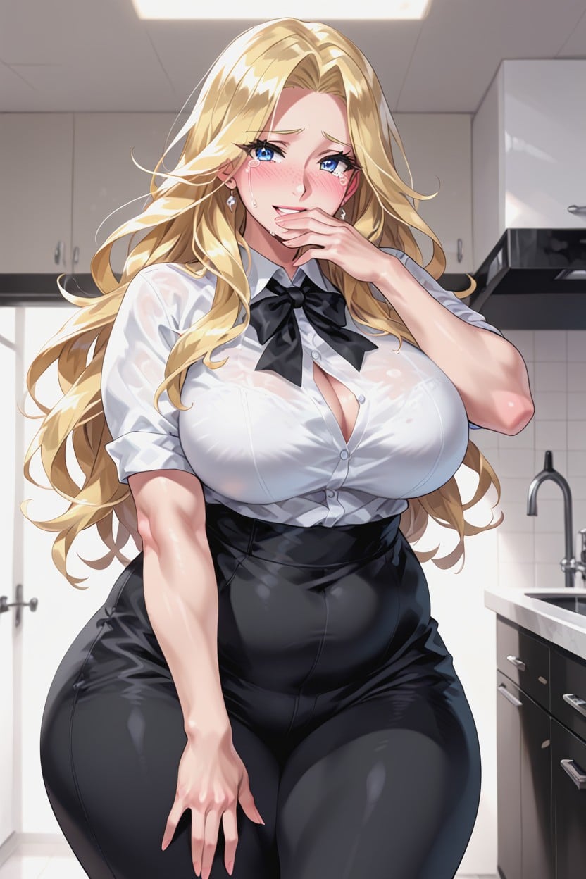Cindy Is A Striking And Voluptuous Woman Standing At Two Meters Tall, And A Spectacular, Thick AI Porn