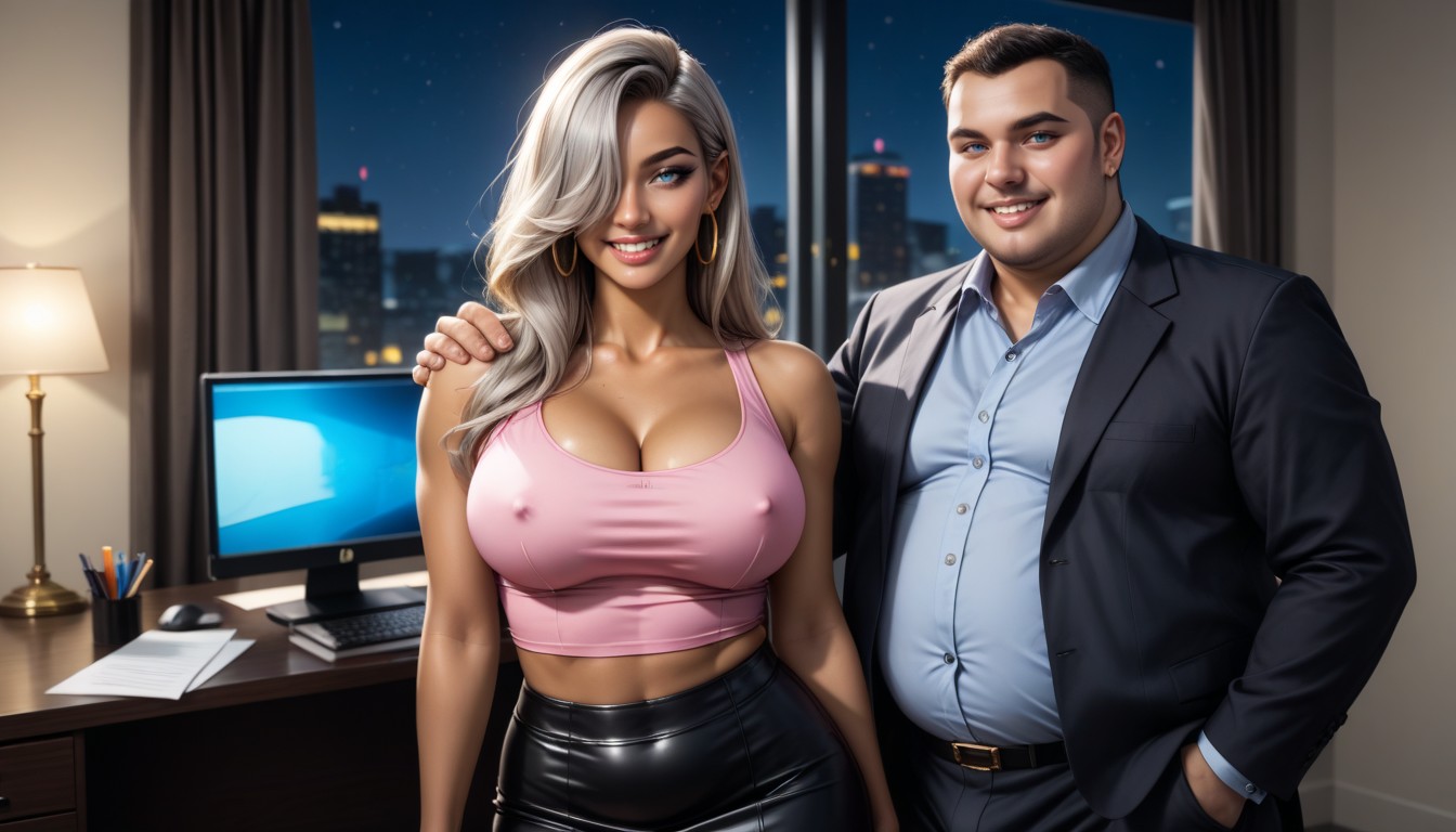 Night, Medium Breast, Cinematic AI Porn