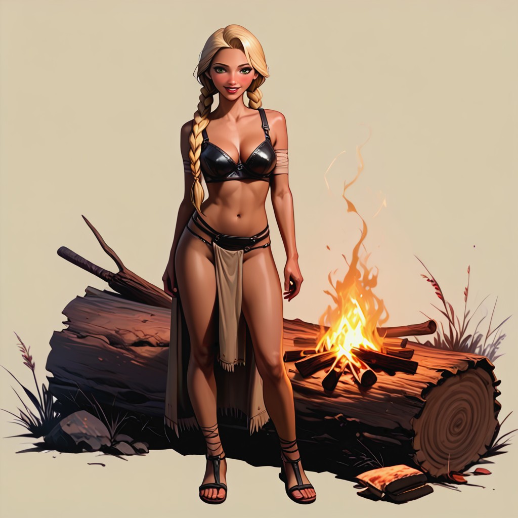 Skinnyleg, Leather Bra, Skinnyleg Hentai AI Porn