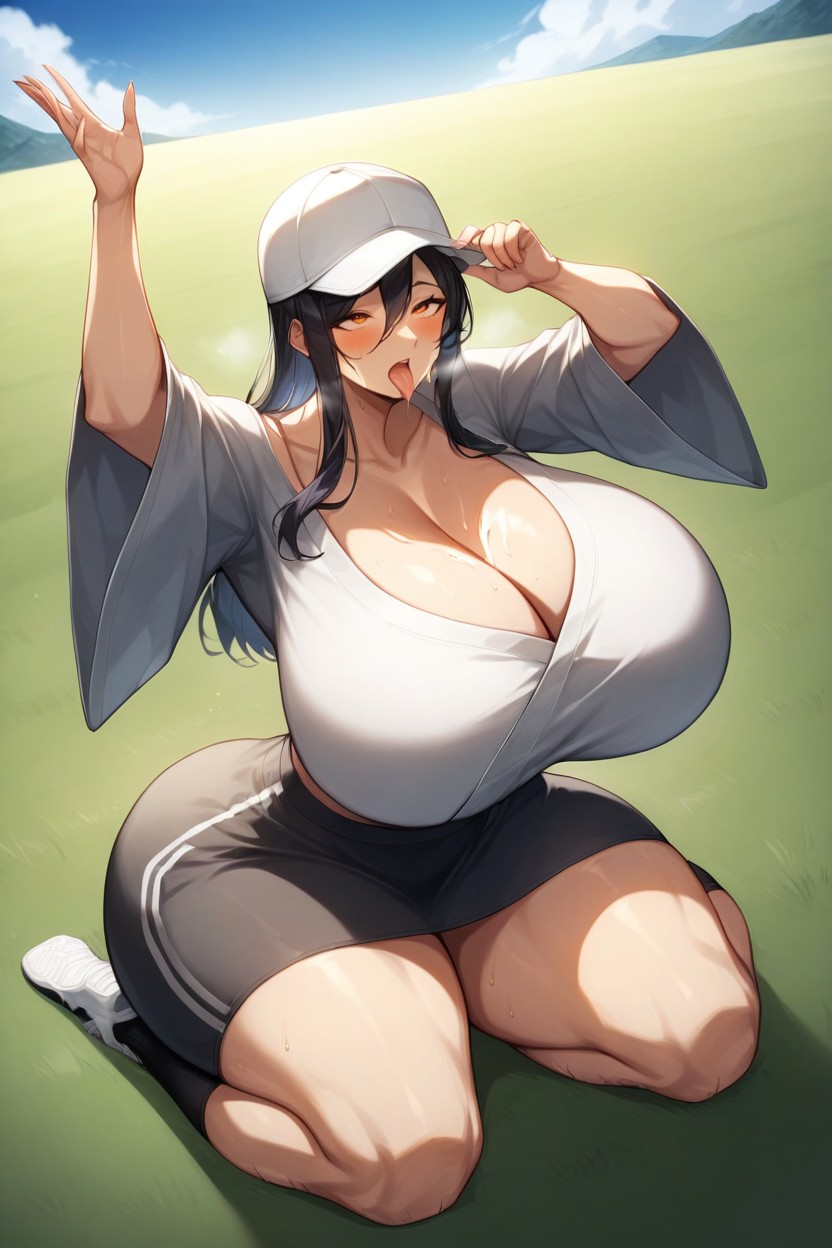 18+, Kneeling, Meadow Hentai AI Porn