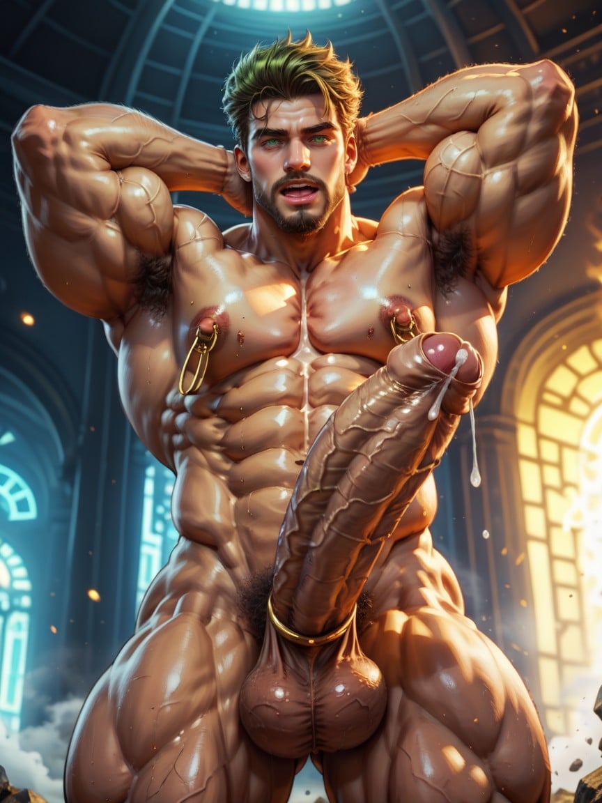 Dynamic Pose, Cumshut, Cum Squirt AI Gay Porn