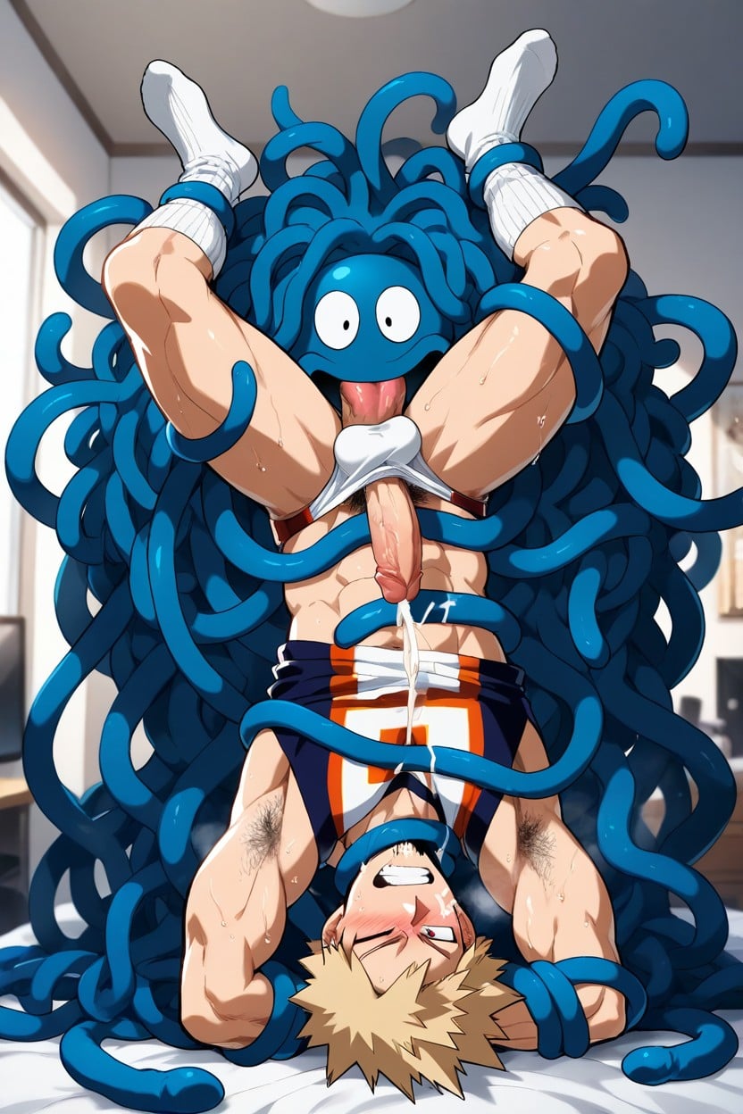 Groping Guy In The Middle, Fit Guy, Excessive Cum AI Gay Porn