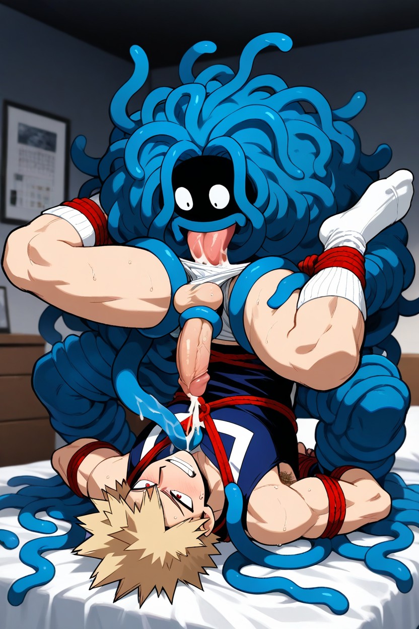In A World Of Pokémon, Red Football Uniform, Wet Penis AI Gay Porn