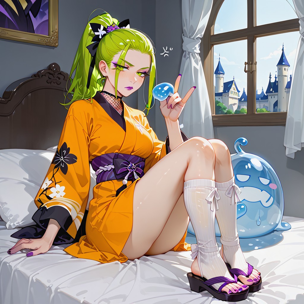 18+, Angry, Green Hair Hentai AI Porn