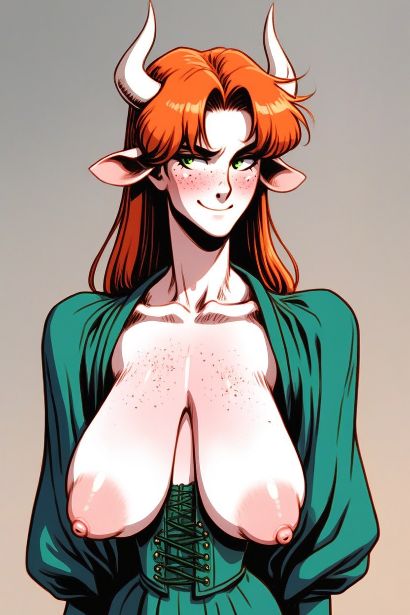 Cattle Ears, Bottomless, Breast Gap AI Porn