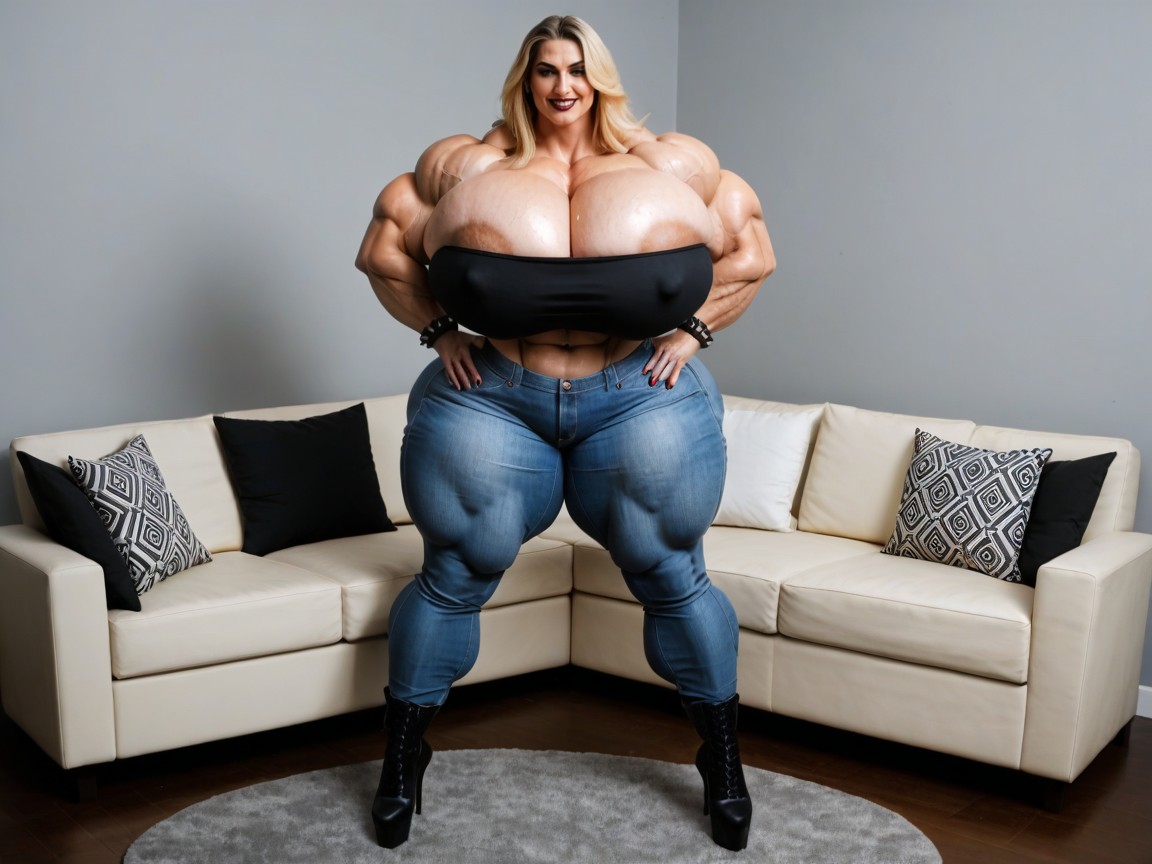 Sweaty, Full Body, Big Nippels AI Porn