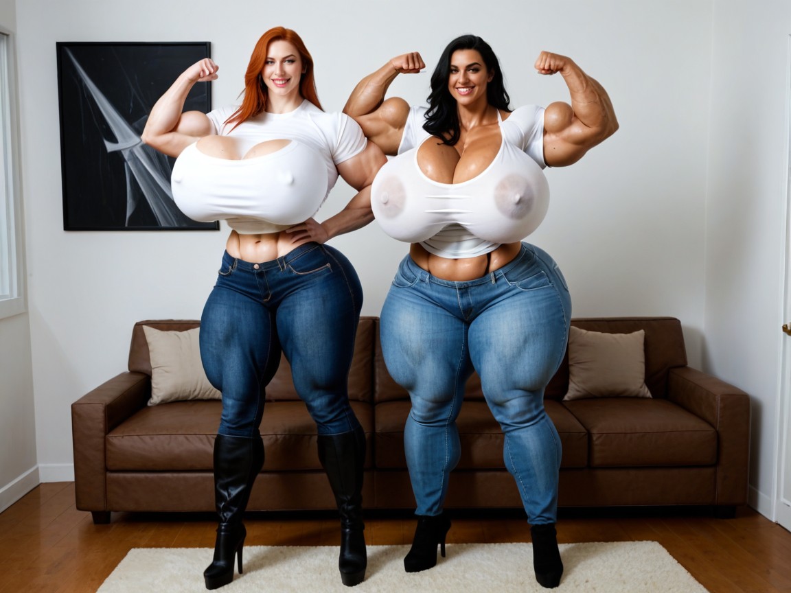 Américaine, 2 Personnes, Flexion Porno IA