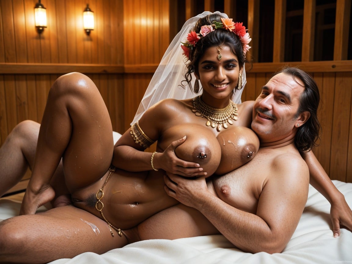 He Fucks Her, Sitting Down, Indian Voluminous Hair Indian AI Porn