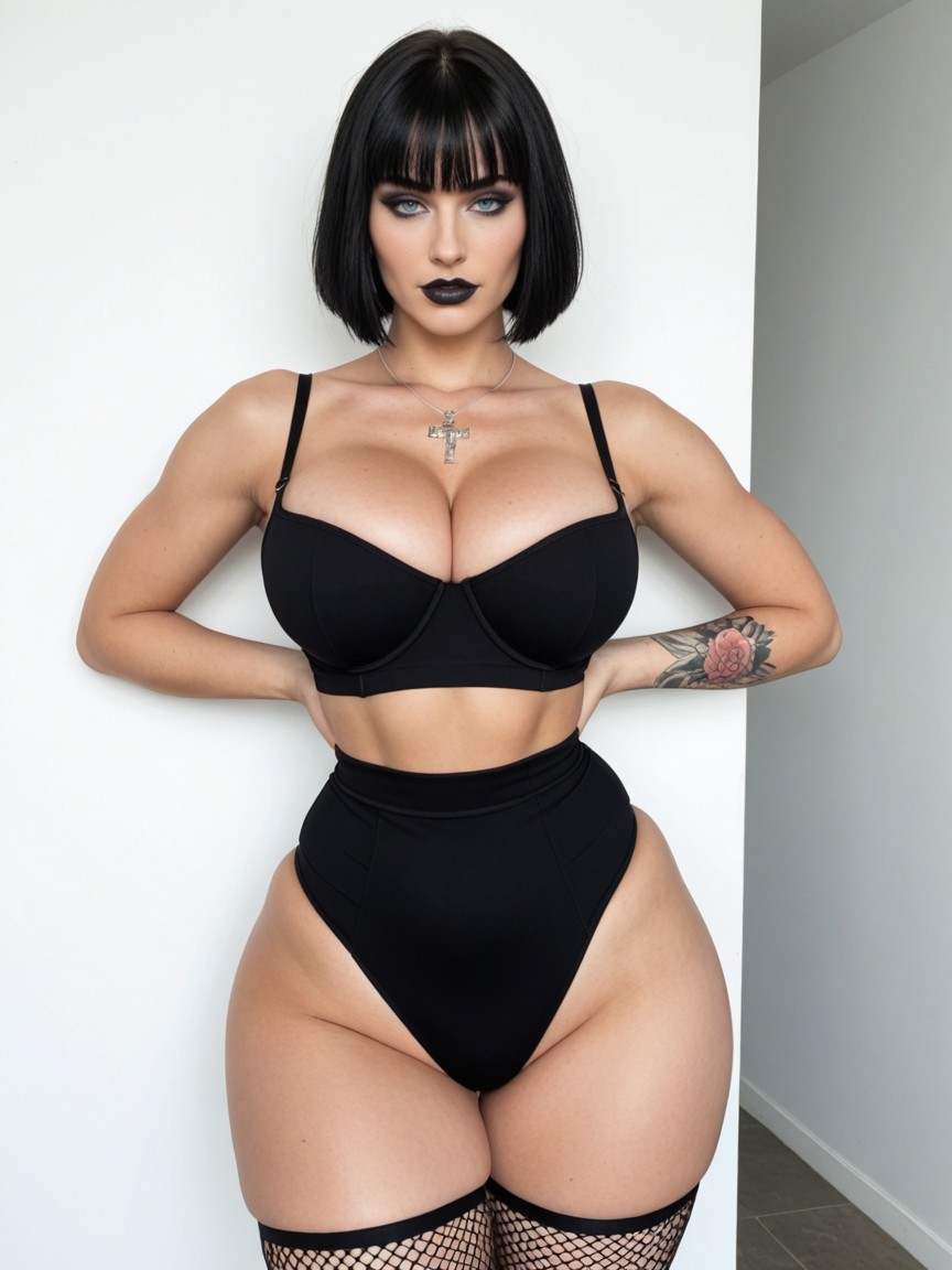 Black Lipstick, Seductive, Stature Porno IA
