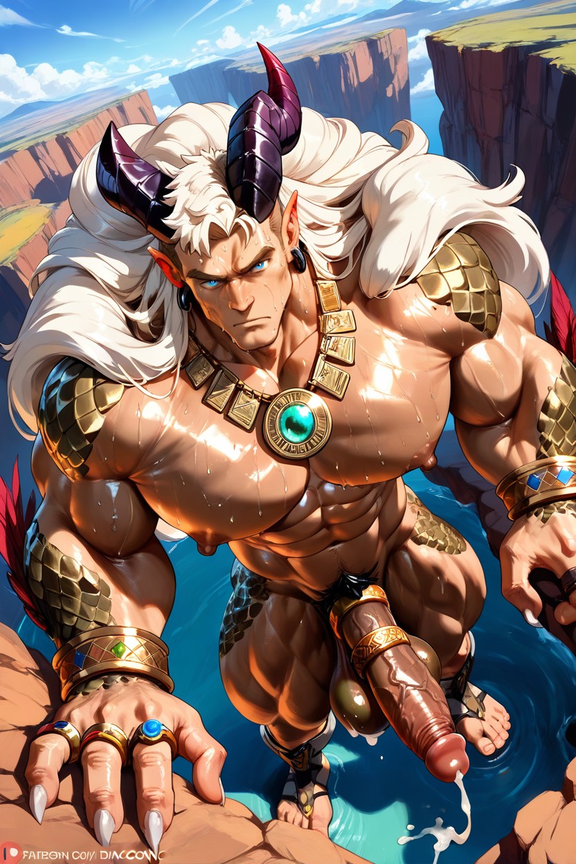 Bracelets, Huge Hands, Top Down AI Gay Porn