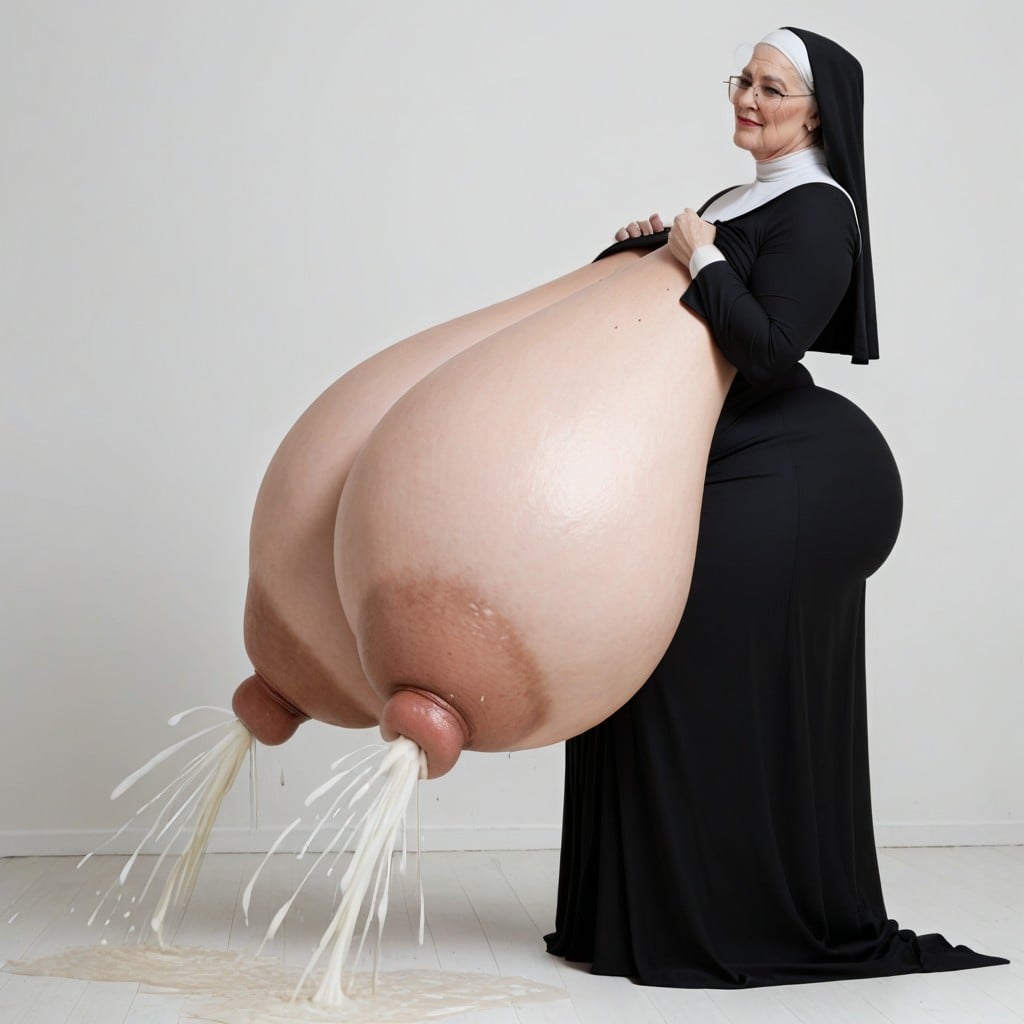 Religieuse, Vue De Côté, 60+ Porno IA