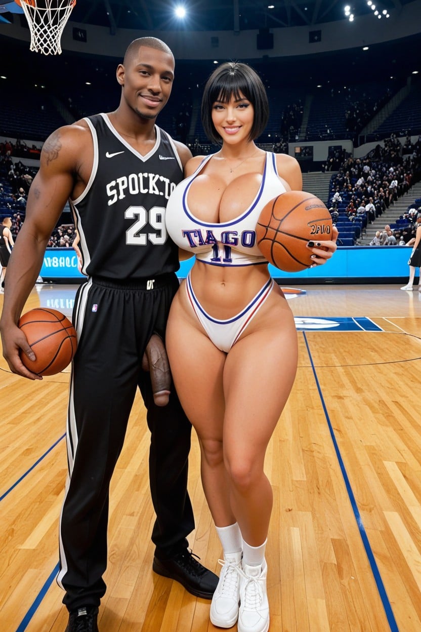 Black Hair, Basketball Player, Interracial Porno IA