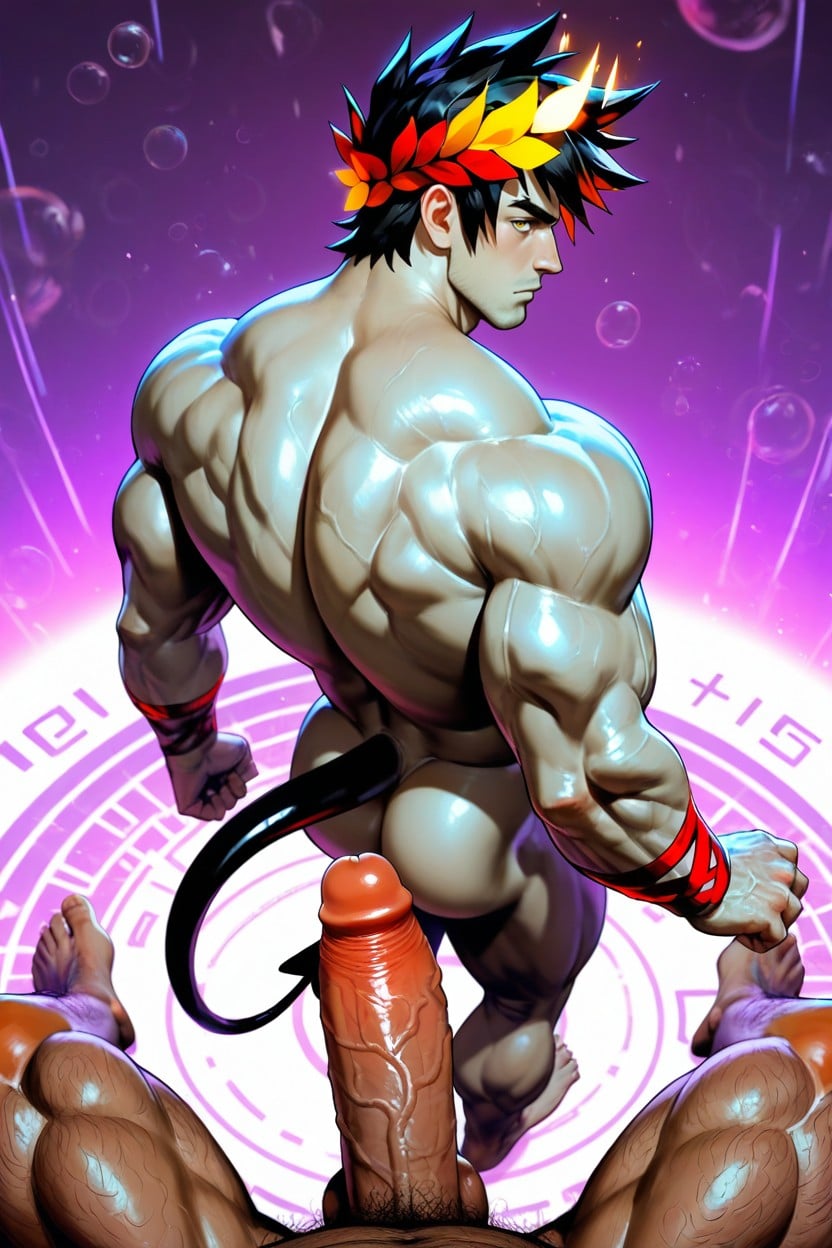 Face, Side View, Naked AI Gay Porn