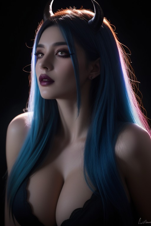 Bust Shot, Photorealistic, Lilith From Diablo Iv Porno IA
