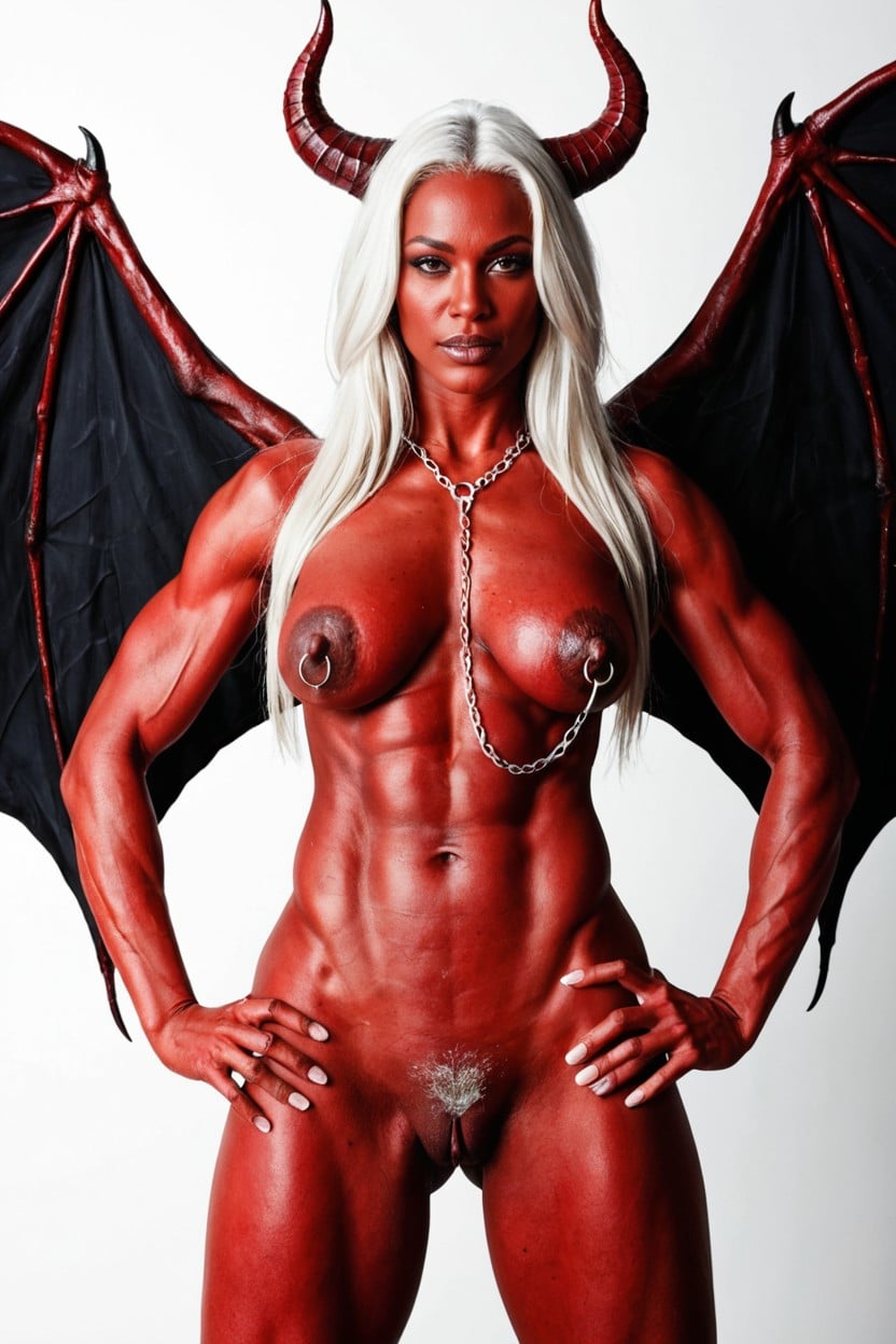 Red Skin, Toned Arms, Small Breasts AI Porn