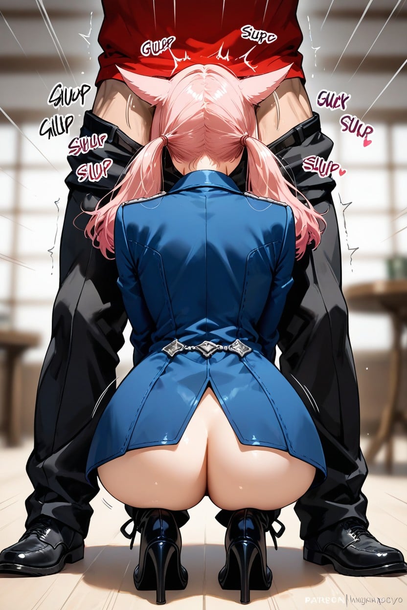 Thick Hair, Happy, Full Body Hentai AI Porn