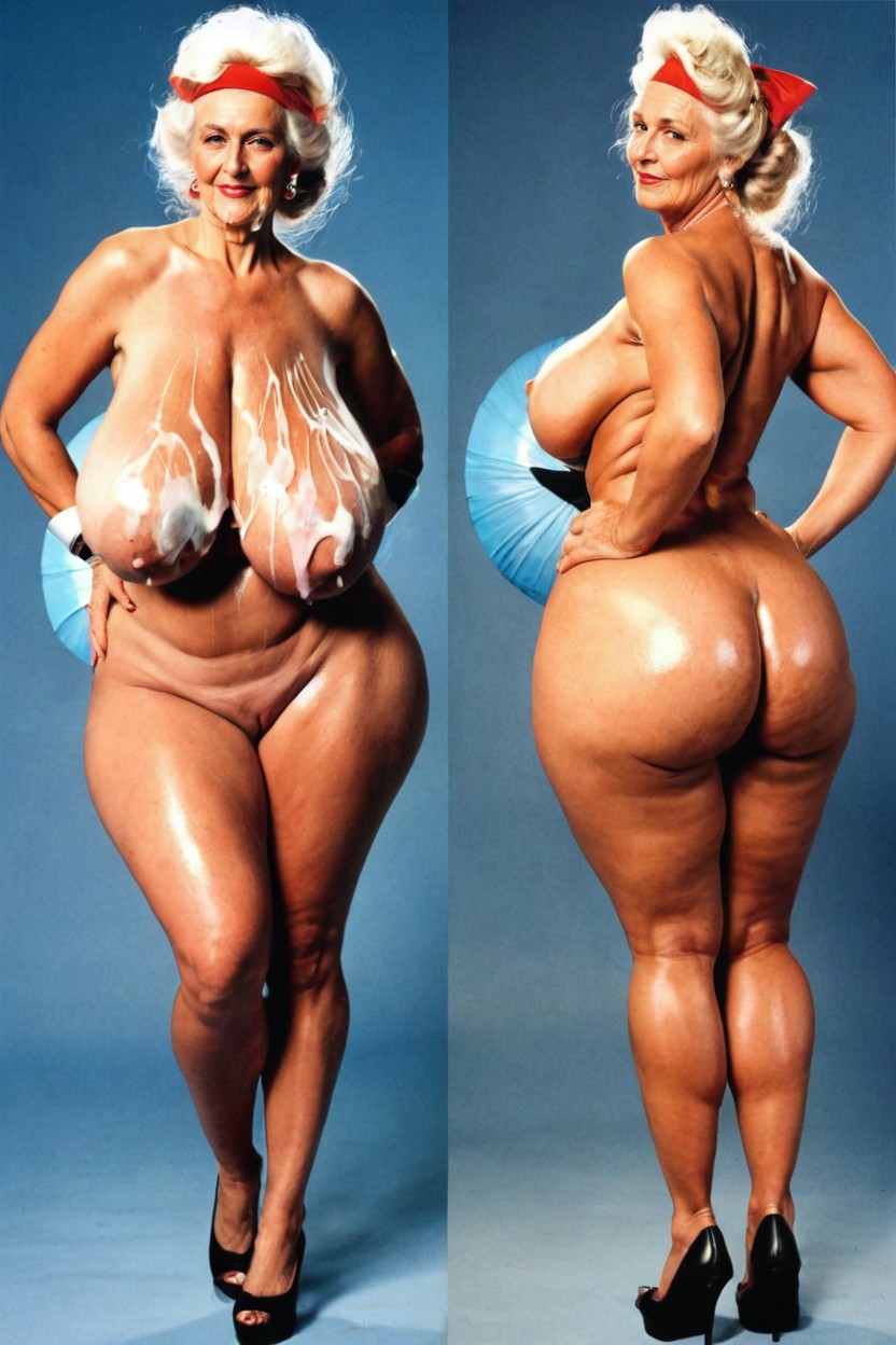 Puffy Nipples, Hourglass Figure, Thick Thighs AI Porn