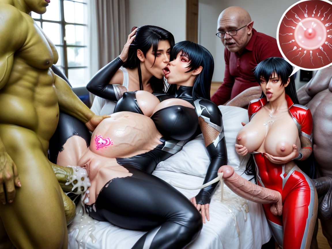 Held Up And Fucked, Evil Muscular Fat Ugly Bald Lesbian Orc Tyrant, Pony Cock AI Porn