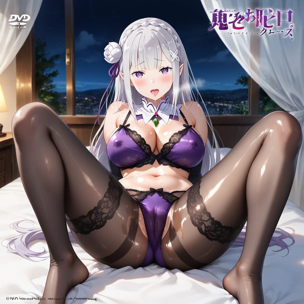 Dim Lighting, Dvd Cover, Silver Hair Hentai AI Porn
