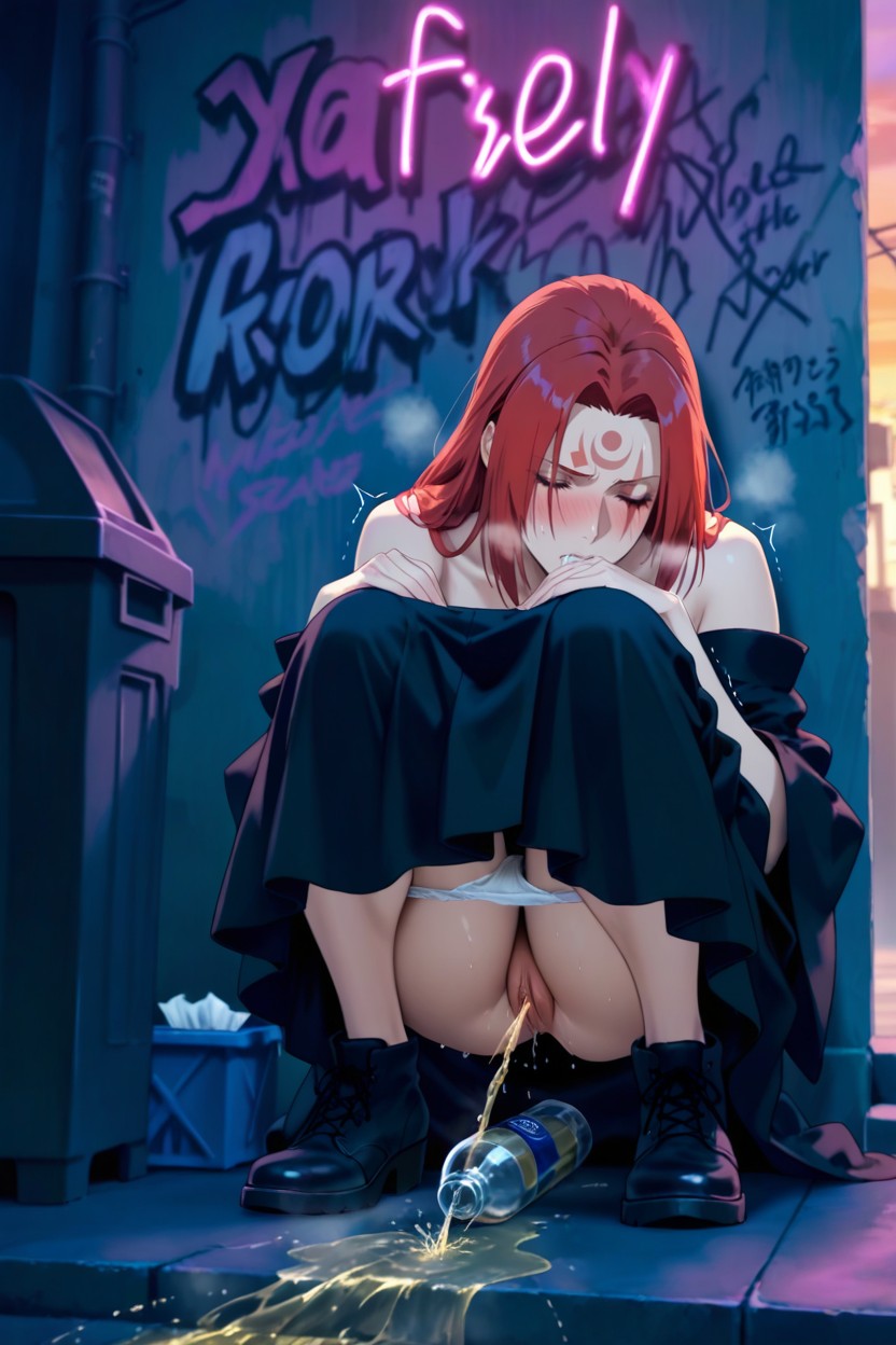 Pussy Pee, Deep And Rich Hair Color, Peeing Hentai IA
