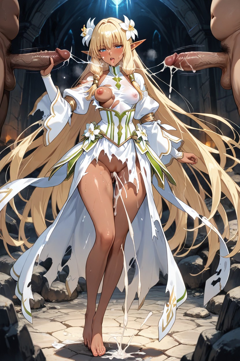 Consistent Proportions And Outfit, Three Green Orcs Fuck Futaba Lily Ramses, Round Gangbang Hentai AI Porn