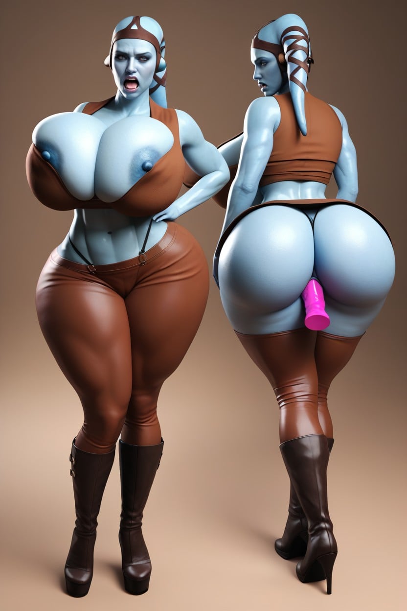 Focus On Face, Dildo Ride, Colossal Breast AI Porn