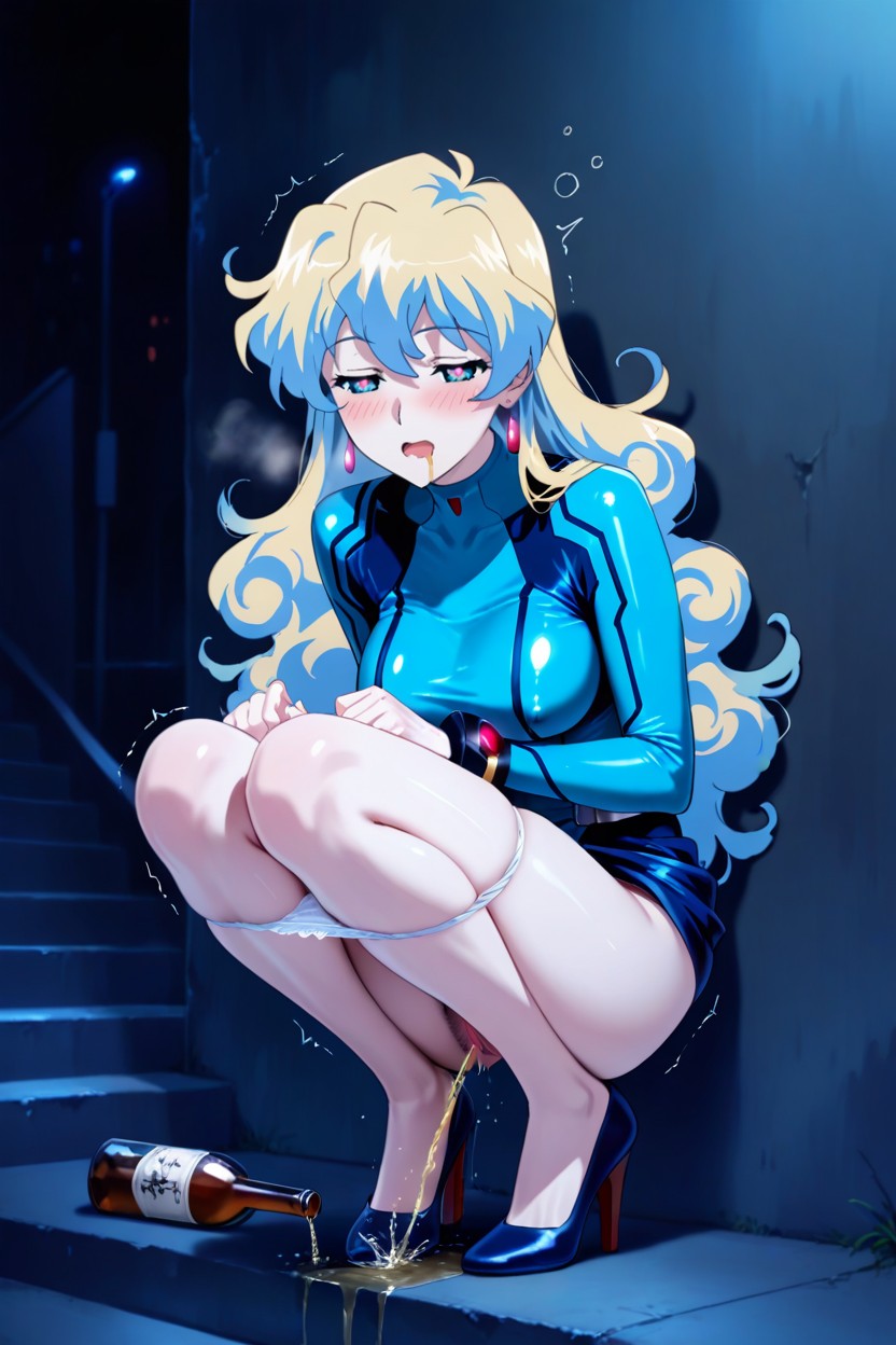 Neatly Ends, Pale Skin, Steam Is Coming Out Of The Pussy Porno IA Hentai