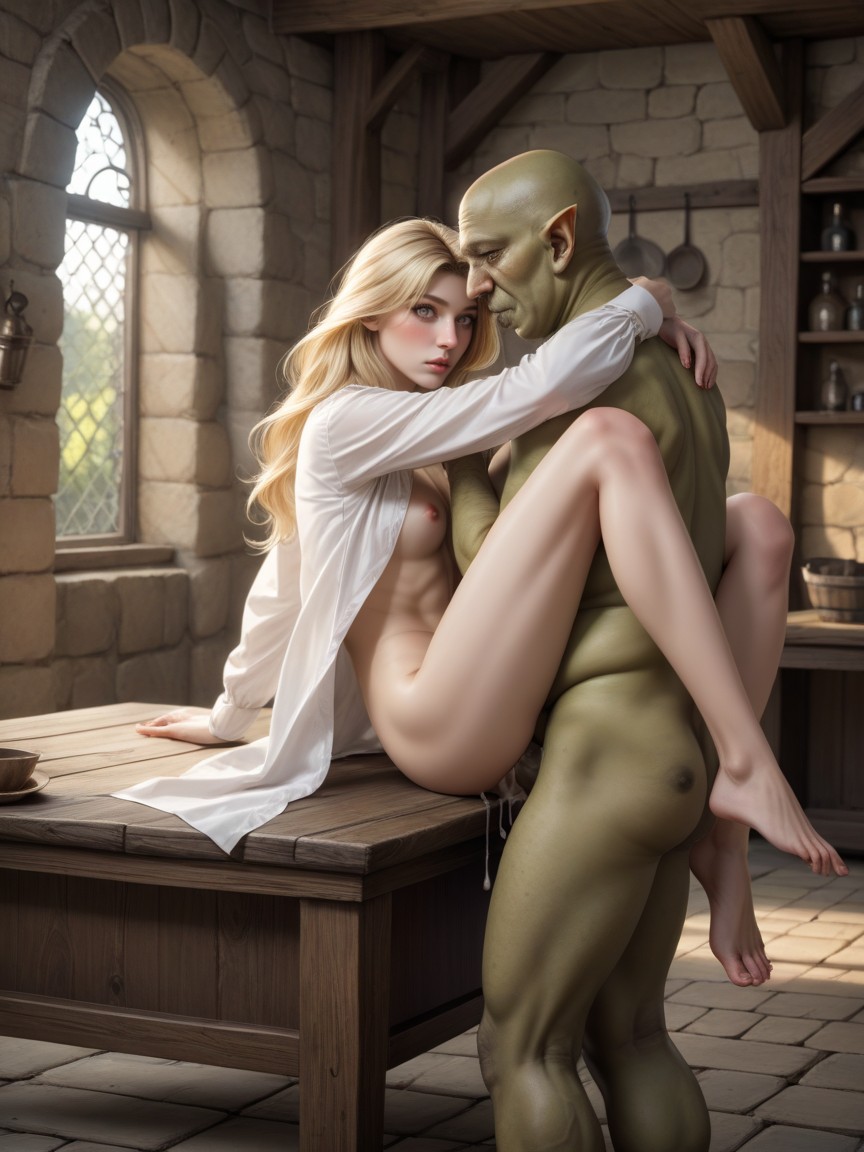 Penis, Breast Sucking, Pale Skin AI Porn