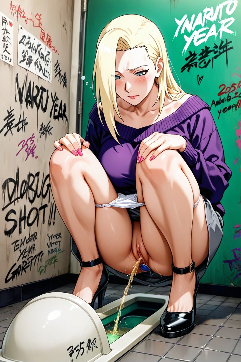 Garden Belt, Pullover, Green Toilet Wall Hentai IA