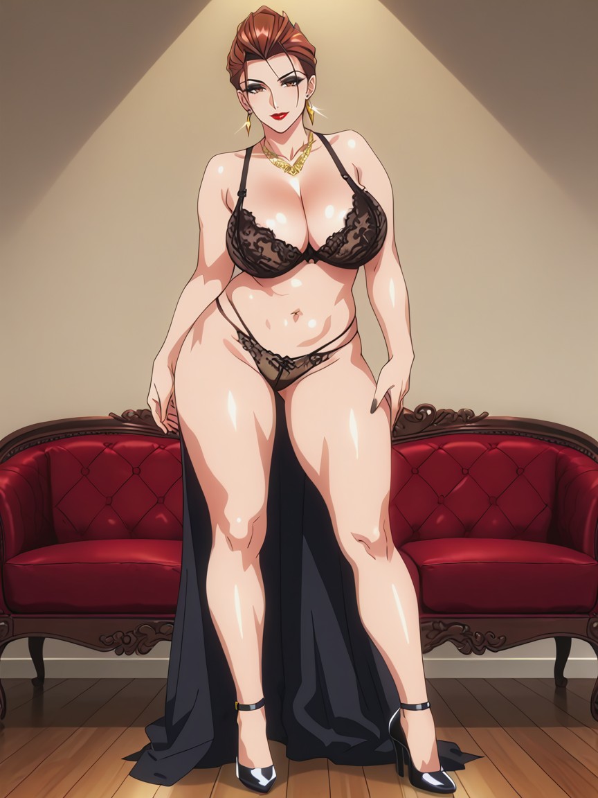 Dark Dimly Lit, American, Standing Hentai AI Porn