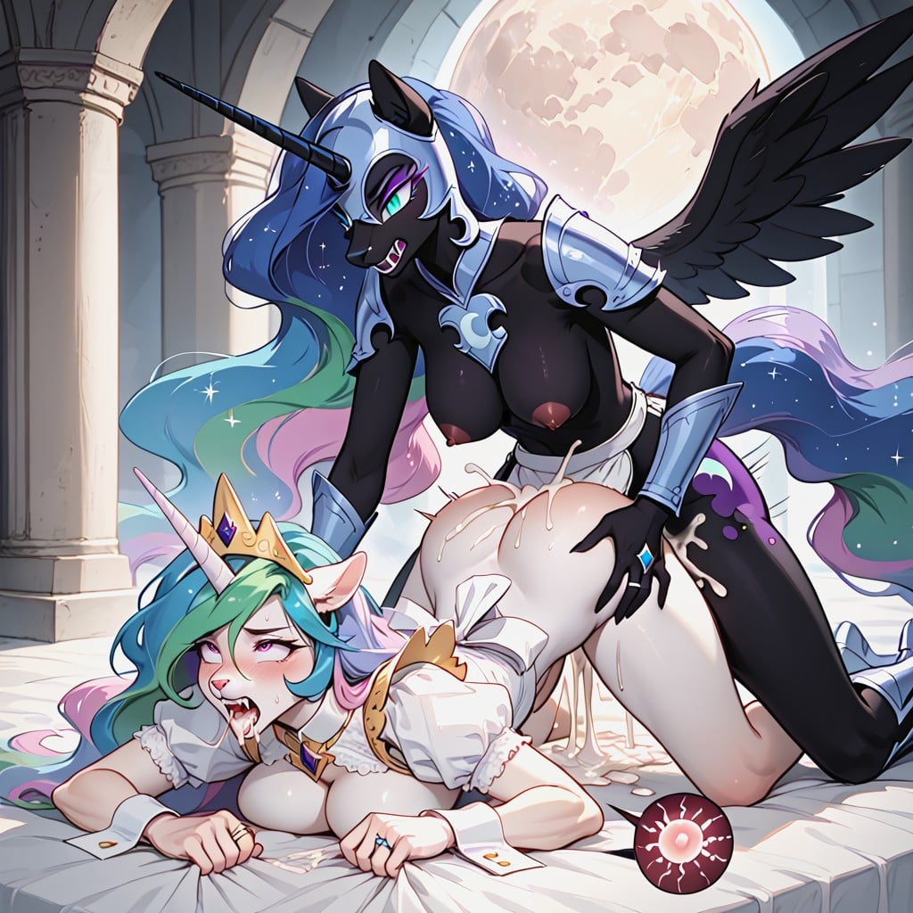 Wedding Rings, Alicorn, Excessive Cum ファーリーAIポルノ