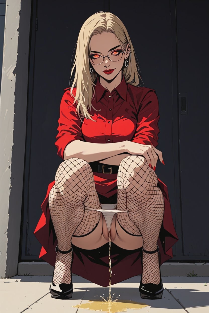 Peeing Outdoor In Secluded Pace, Peeing, Look Up Hentai AI Porn