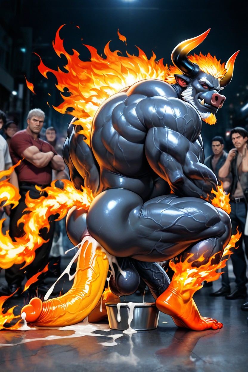 Antrobull, 18+, Oversized Muscles AI Gay Porn