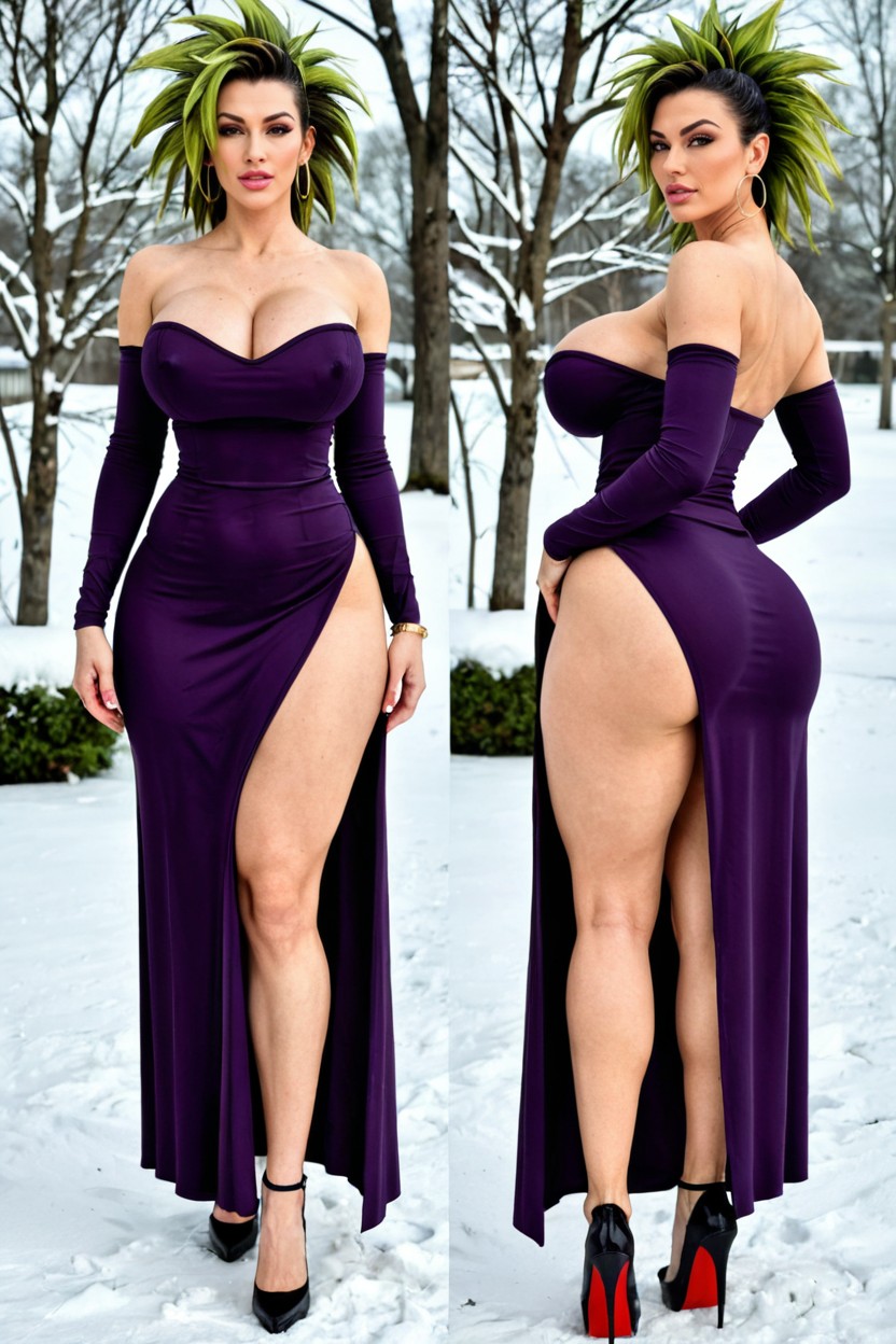 Excited, Extreme Hips, Snowy AI Porn