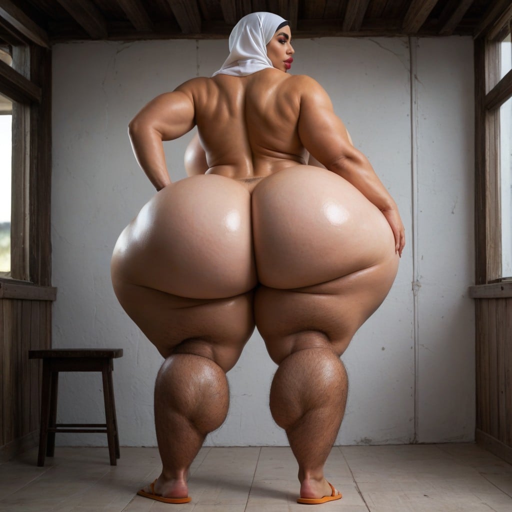 Jet Black Nipples, Extreme Hyper Fat Outer Thighs, Extreme Hyper Fat Outer Thighs AI Porn