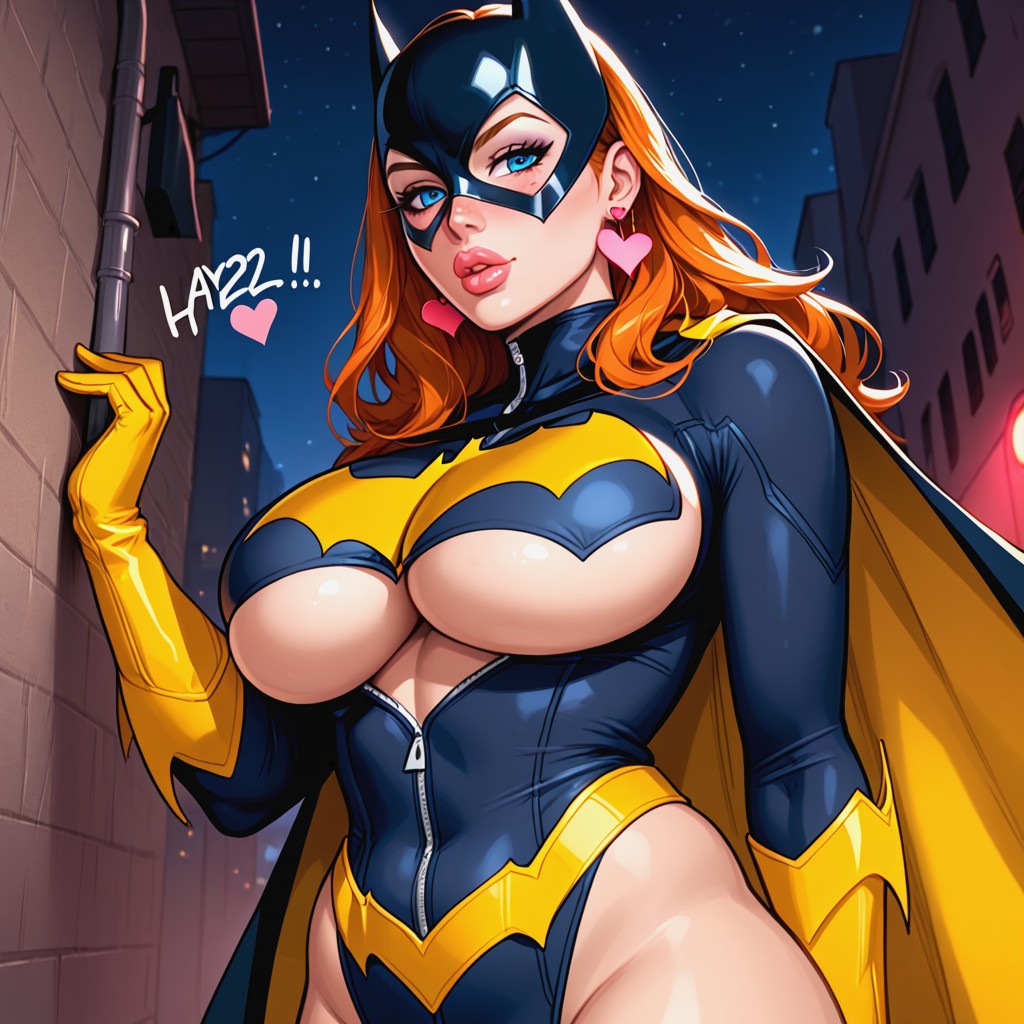 Standing, Plump Lips, Love Hearts AI Porn