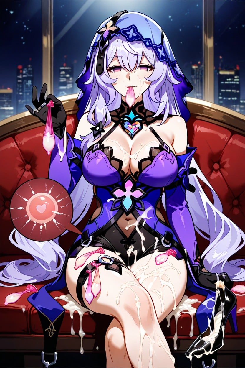 Cum On Legs, Footjob, Drinking Semen Hentai AI Porn