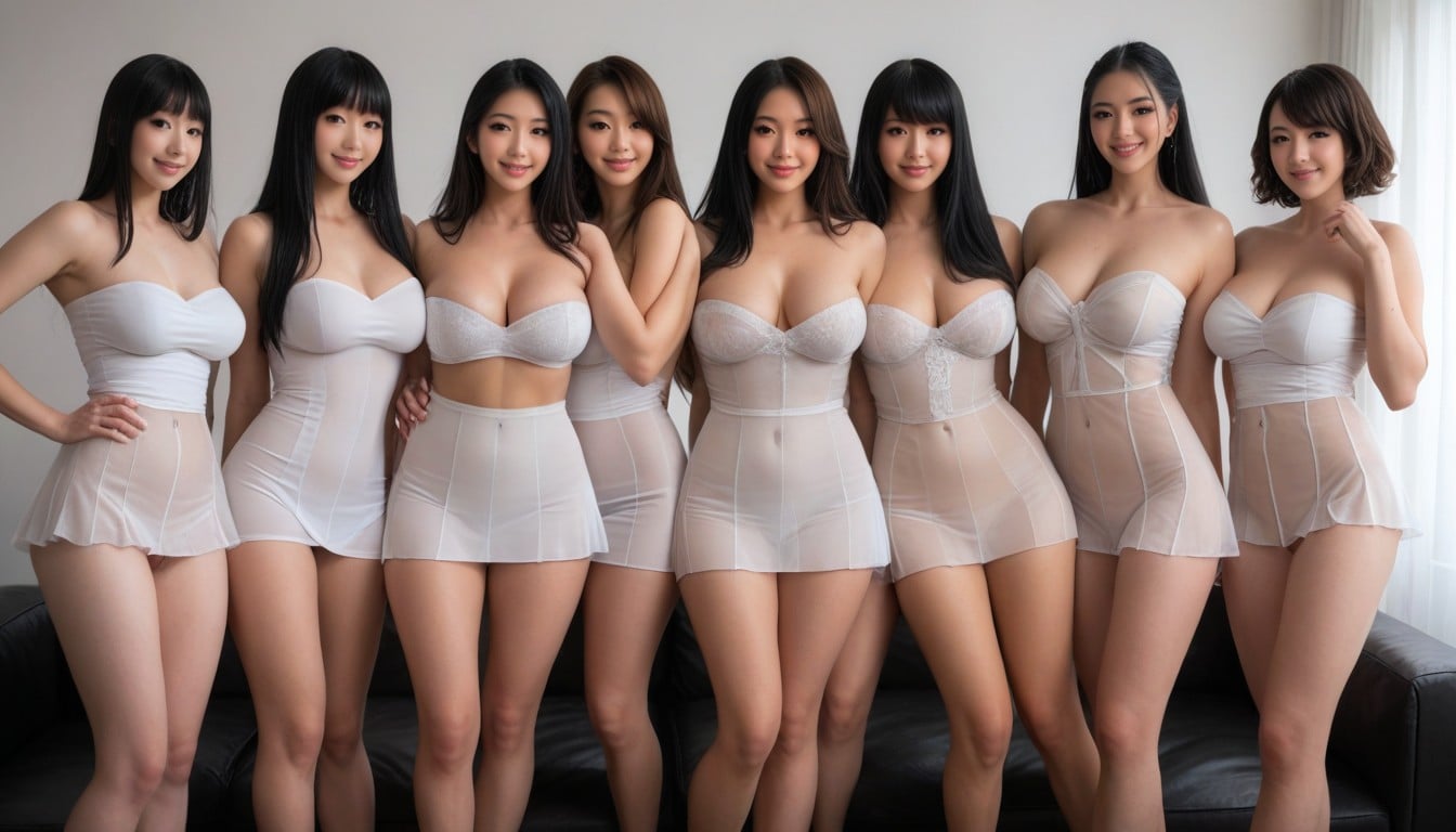 Pale Skin, Black Hair, Round Hips AI Porn