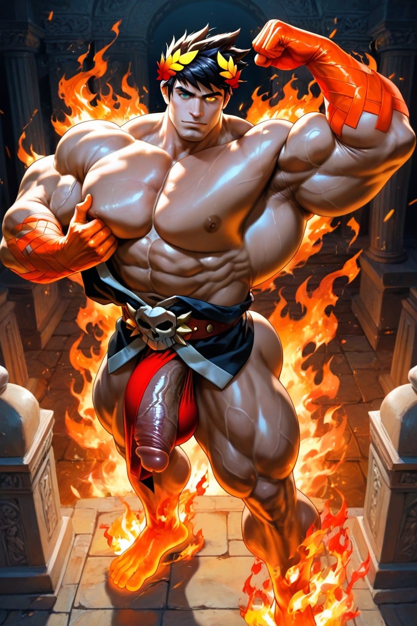 Standing Pose, Zagreus Hades, Clothed AI Gay Porn