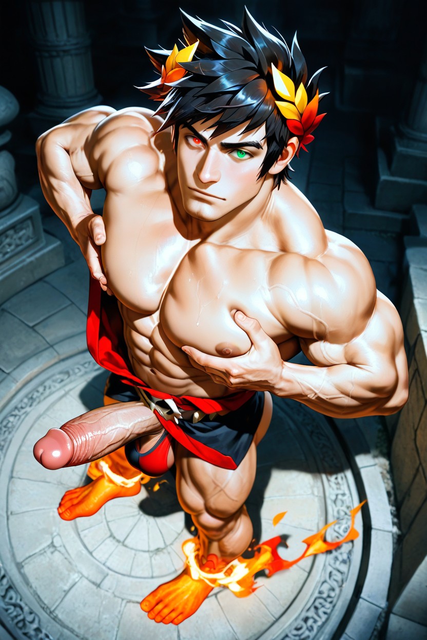Wearing His Clothes, Impossibly Long Hyper Penis, Outfit From The Game AI Gay Porn